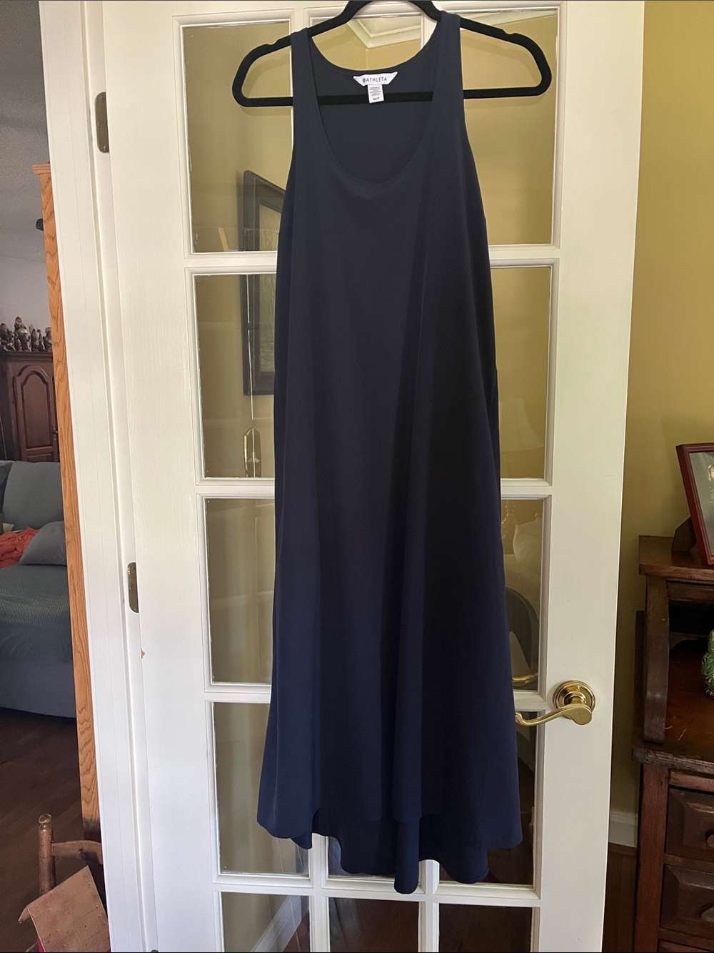 Athleta Navy Sleeveless Maxi Dress